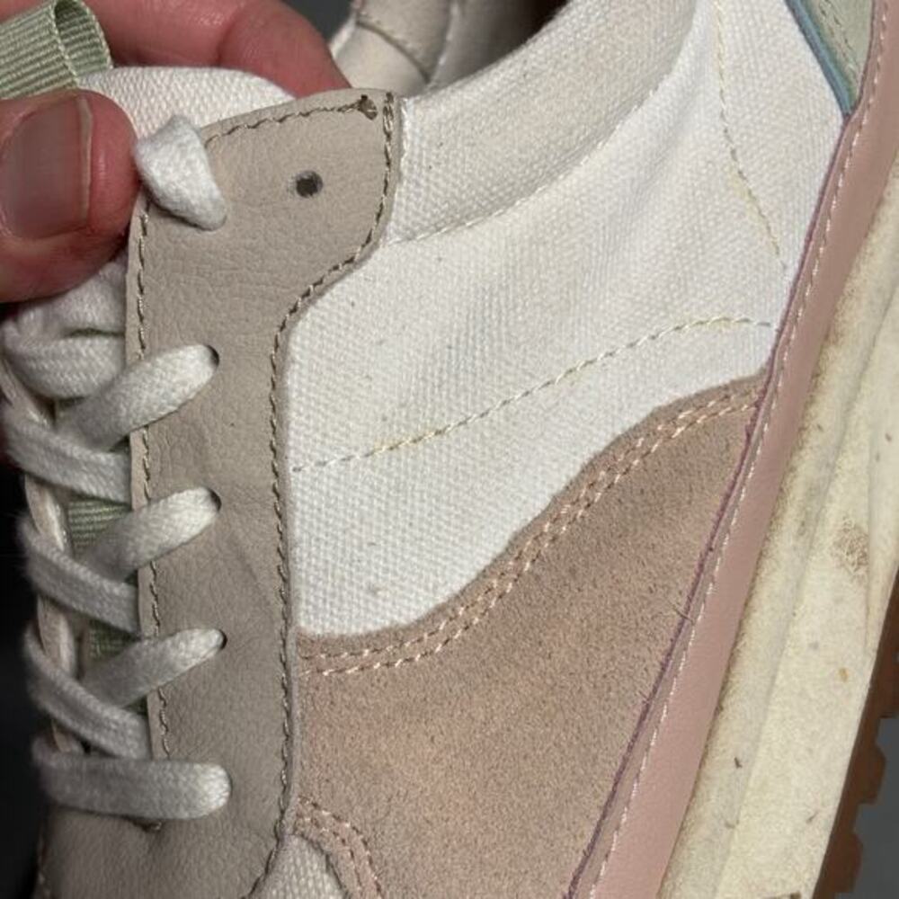 Madewell Kickoff Trainer Sneakers‎ in Neutral Colorblock Leather Women's - Picture 12 of 14